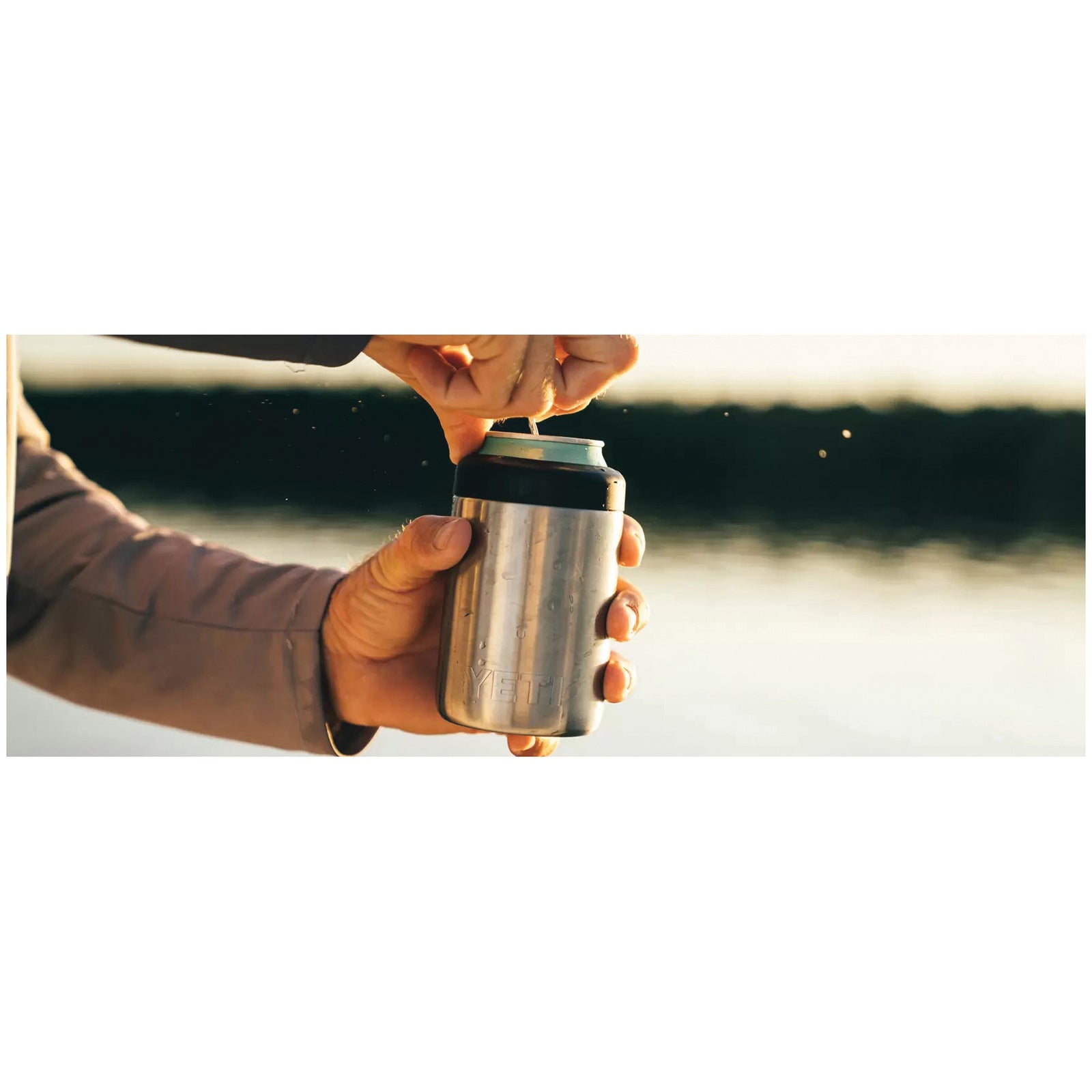 YETI Rambler Series 21071500918 Colster Can Insulator, 3 in Dia x 4-3/4 in H, 12 oz Can/Bottle, 18/8 Stainless Steel