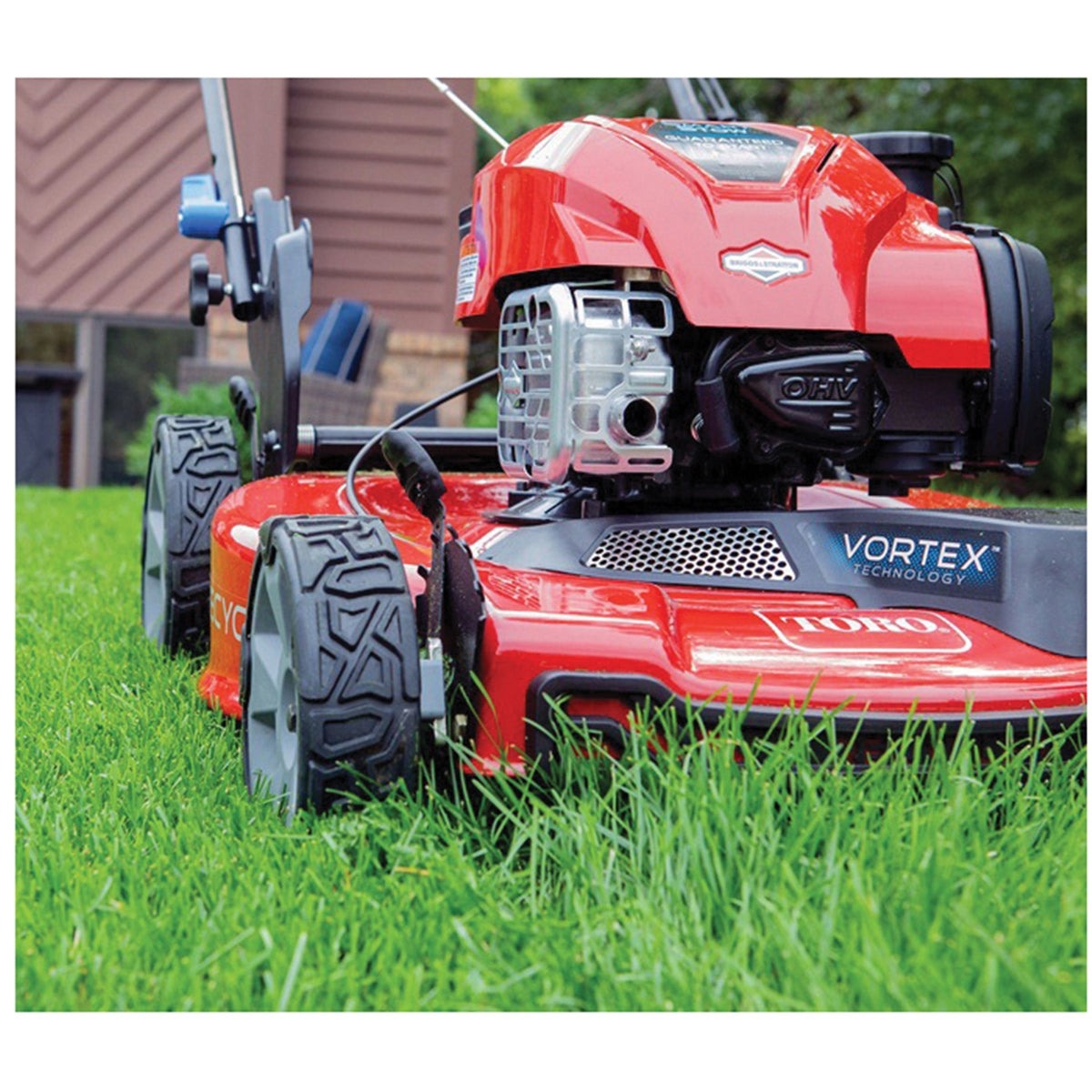 TORO Recycler Smartstow 21445 Lawn Mower, 150 cc Engine Displacement, 22 in W Cutting, 1 to 4 in H Cutting Increments