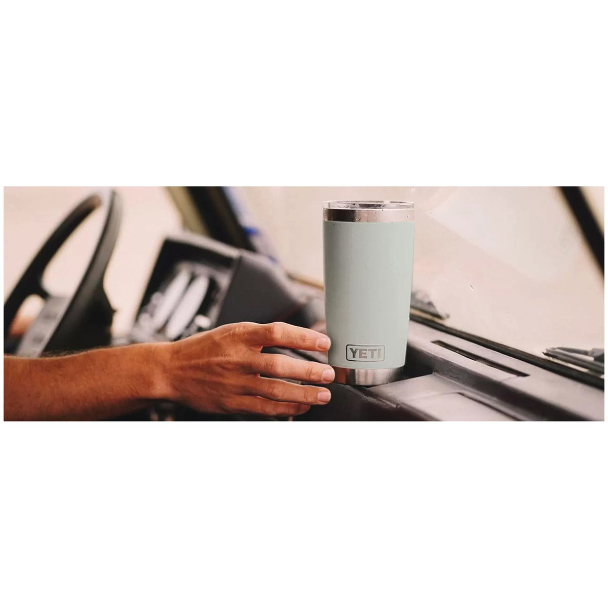 YETI Rambler 221071500926 Tumbler 20 oz Capacity, MagSlider Lid, Stainless Steel, Insulated, Sandstone Pink