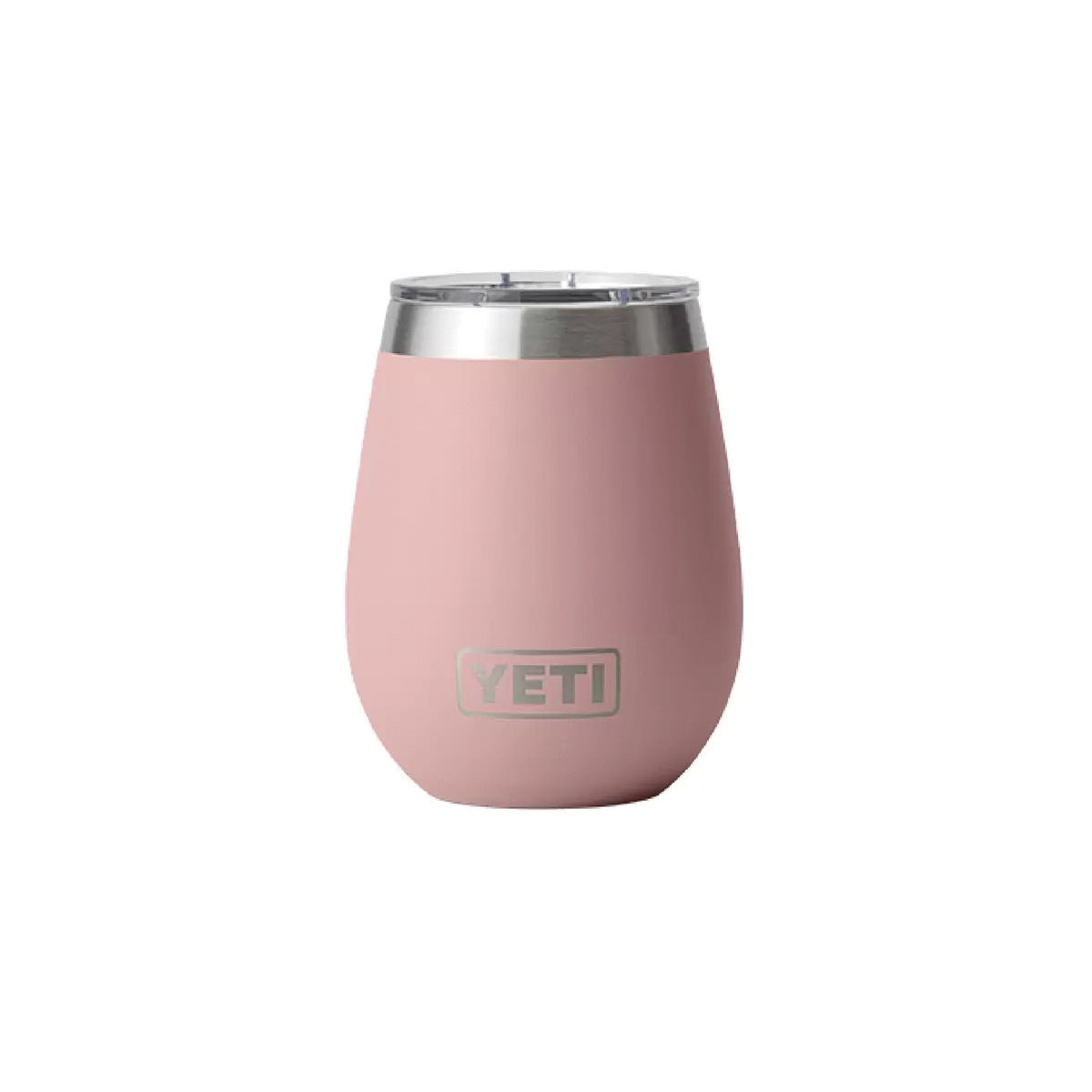 YETI Rambler 21071500921 Wine Tumbler, 10 oz Capacity, Insulated, MagSlider Lid, Stainless Steel, Sandstone Pink