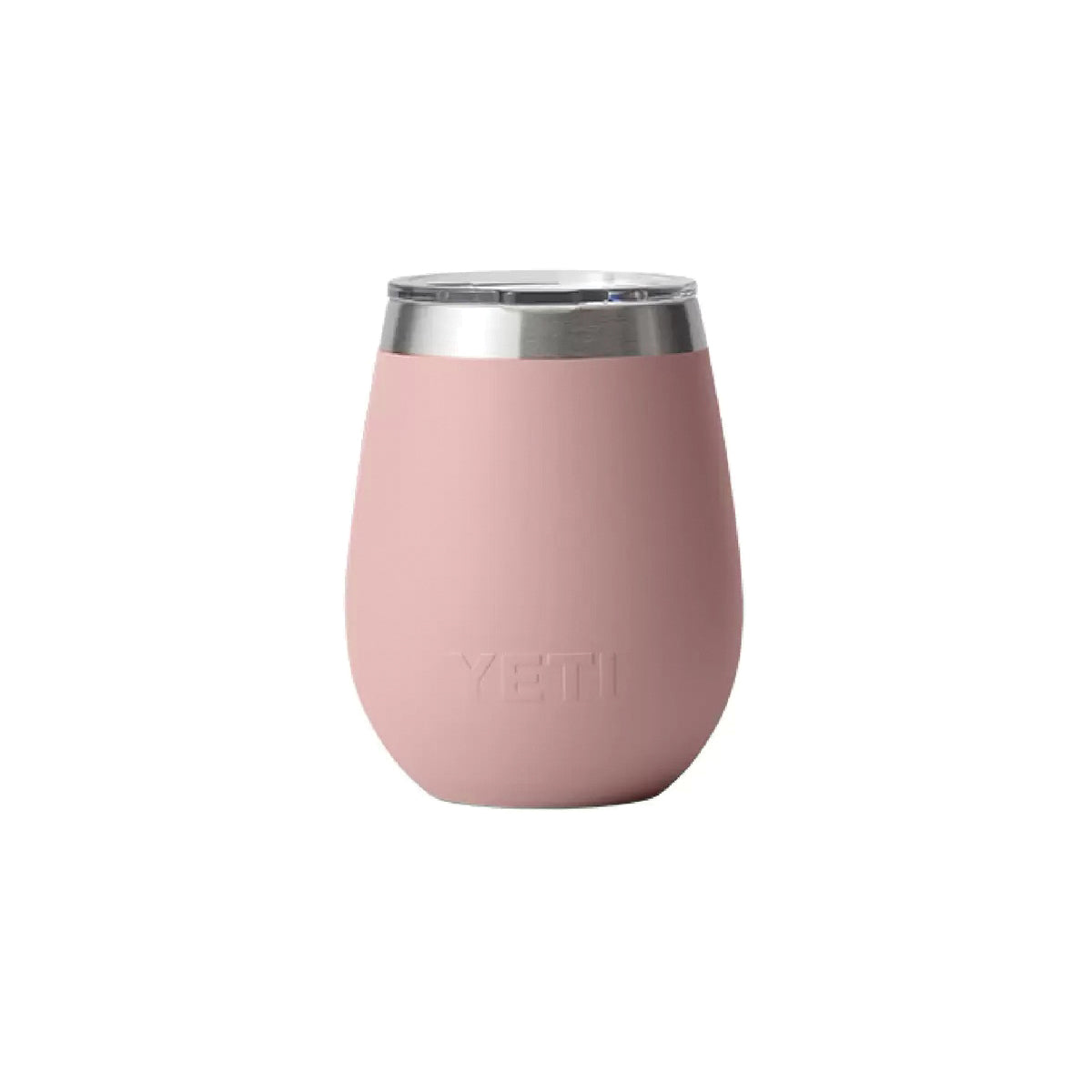 YETI Rambler 21071500921 Wine Tumbler, 10 oz Capacity, Insulated, MagSlider Lid, Stainless Steel, Sandstone Pink