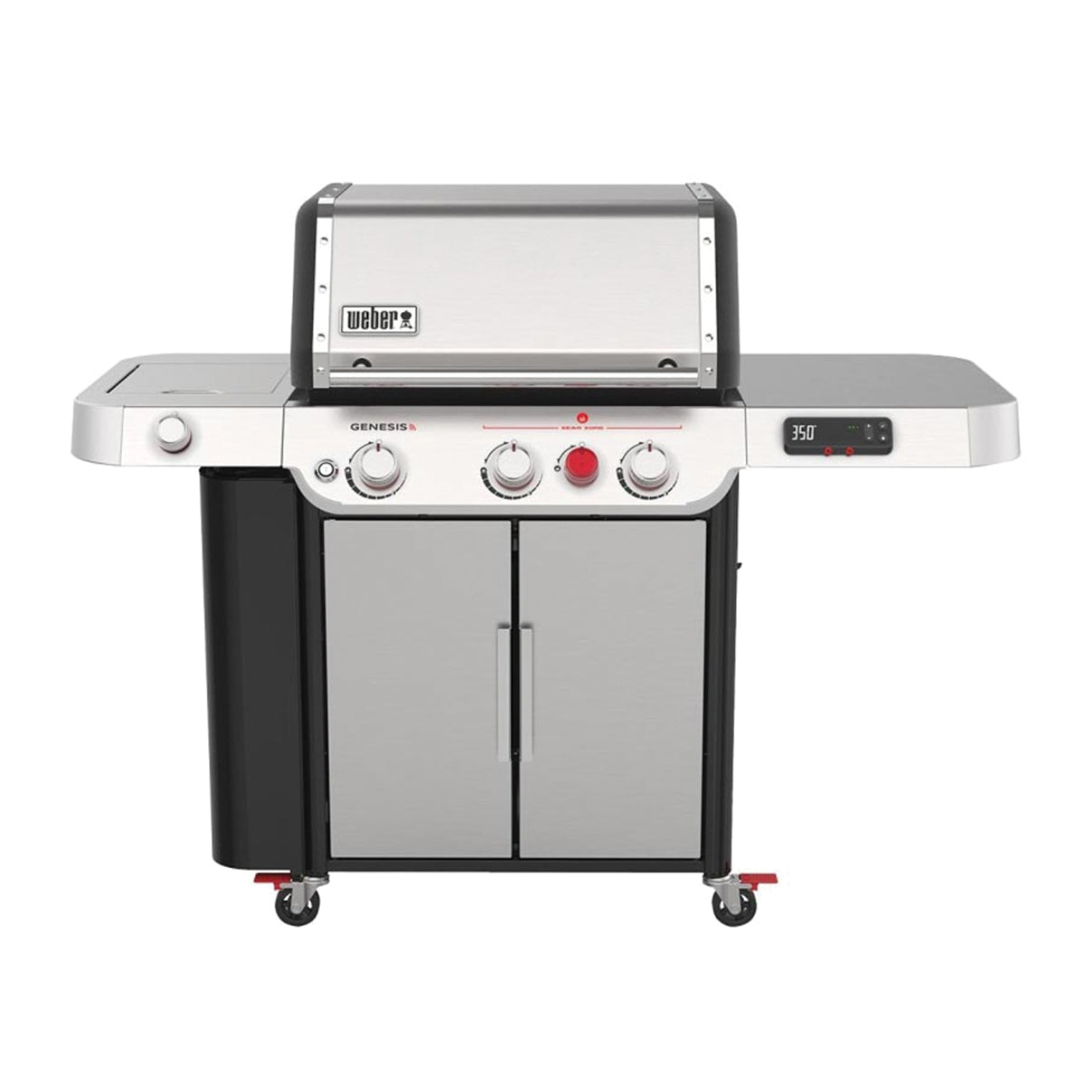 Weber GENESIS SX-335 Series 35600001 Smart Gas Grill, 39,000 Btu, Liquid Propane, 3-Burner, Smoker Included: No