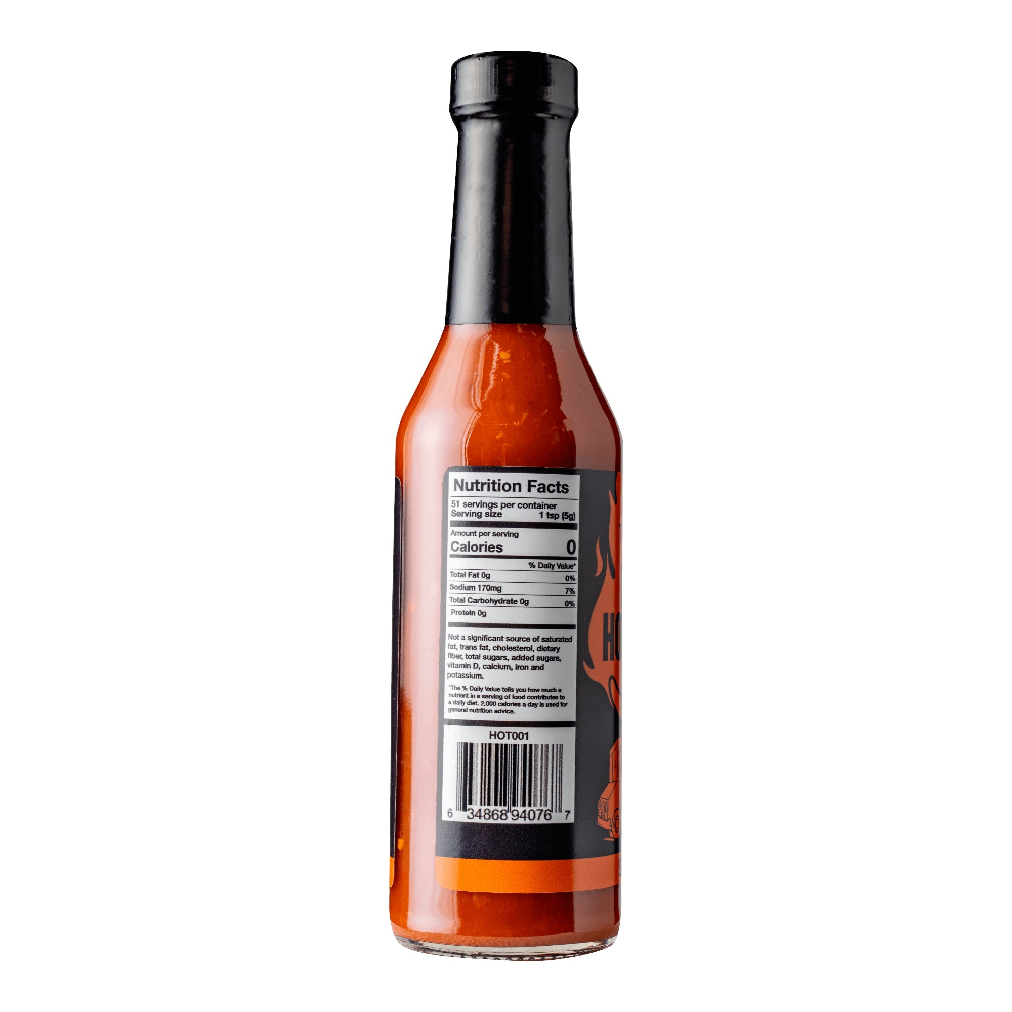 Traeger HOT001 Original Hot Sauce, Spicy, Tangy Flavor, 9 oz Bottle