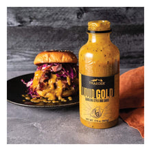 Load image into Gallery viewer, Traeger SAU049 Liquid Gold BBQ Sauce, Sweet, Tangy Flavor, 17.9 oz Bottle
