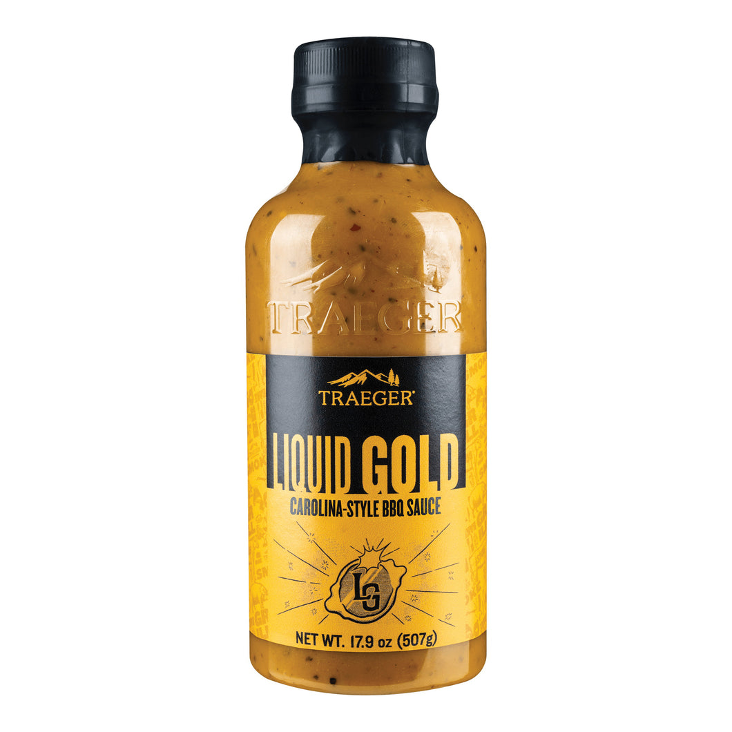 Traeger SAU049 Liquid Gold BBQ Sauce, Sweet, Tangy Flavor, 17.9 oz Bottle