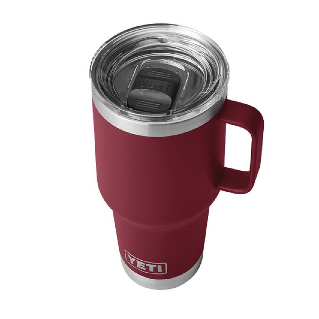 YETI Rambler Series 21071500734 Travel Mug, 30 oz Capacity, Leak-Proof, Stronghold Lid, Stainless Steel, Harvest Red