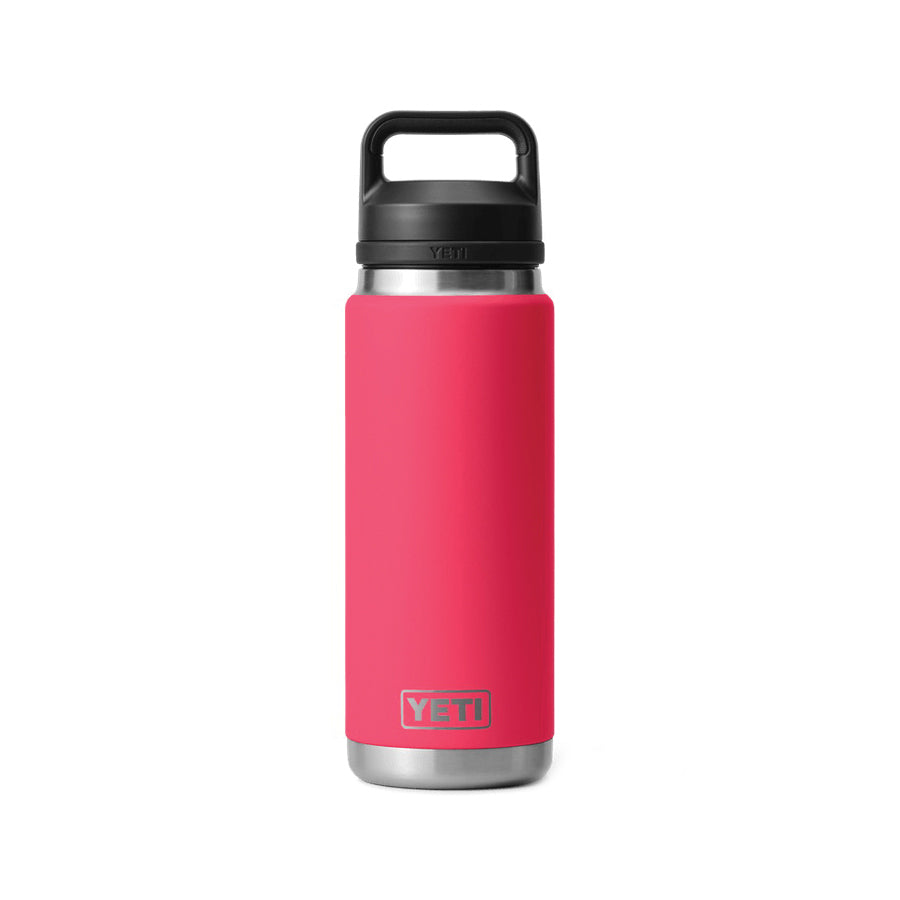 YETI Rambler 21071500998 Bottle with Chug Cap, 26 oz Capacity, Stainless Steel, Bimini Pink