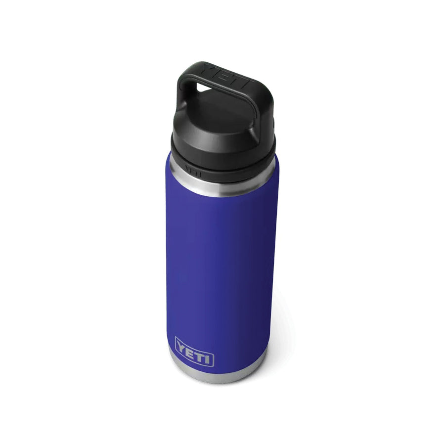 YETI Rambler 21071500961 Bottle with Chug Cap, 26 oz Capacity, Stainless Steel, Offshore Blue