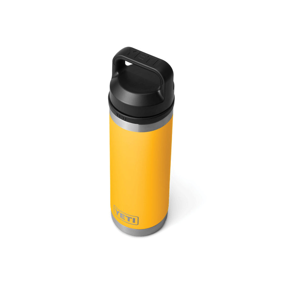 YETI Rambler 21071501034 Bottle with Chug Cap, 18 oz Capacity, Stainless Steel, Alpine Yellow