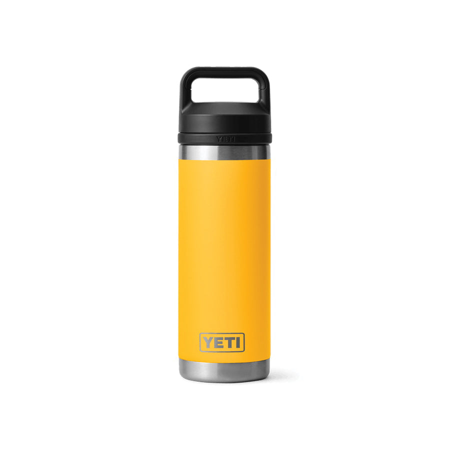 YETI Rambler 21071501034 Bottle with Chug Cap, 18 oz Capacity, Stainless Steel, Alpine Yellow