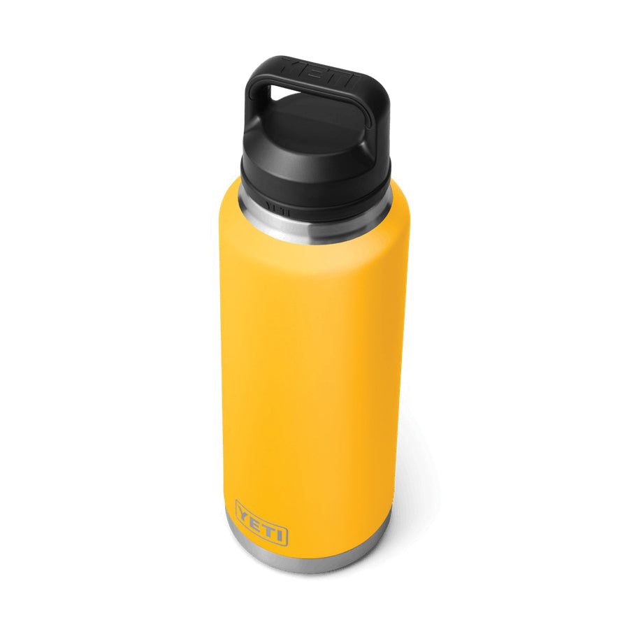 YETI Rambler 21071501037 Bottle with Chug Cap, 46 oz Capacity, Stainless Steel, Alpine Yellow