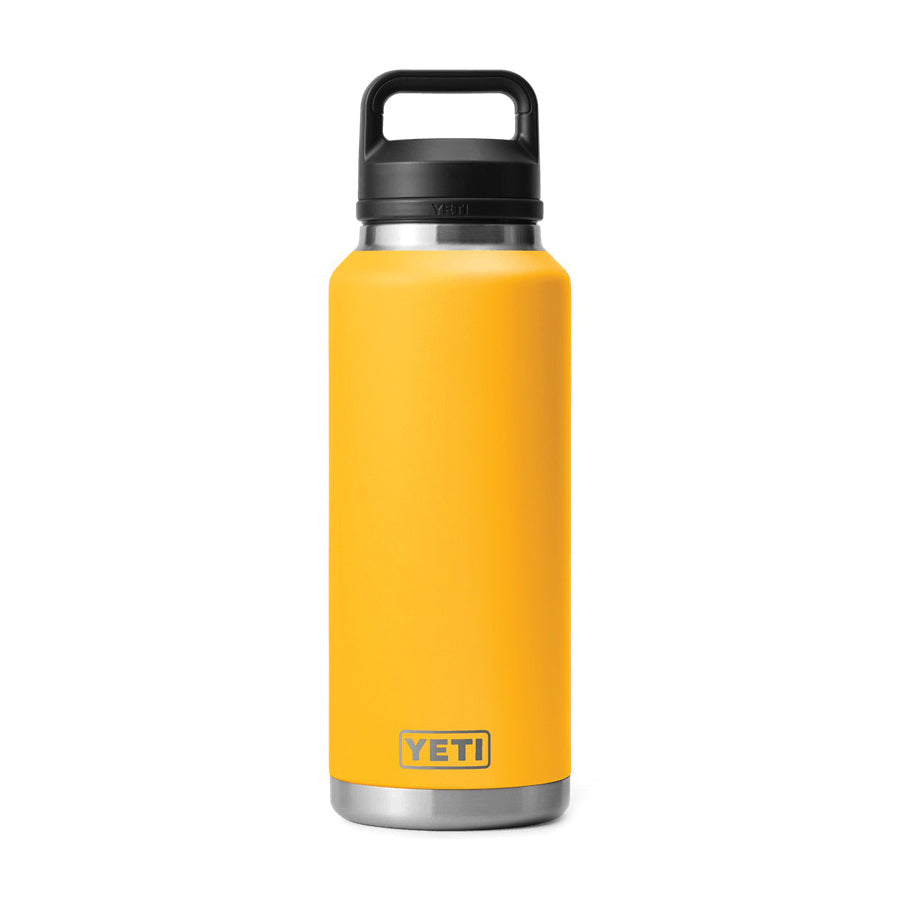 YETI Rambler 21071501037 Bottle with Chug Cap, 46 oz Capacity, Stainless Steel, Alpine Yellow