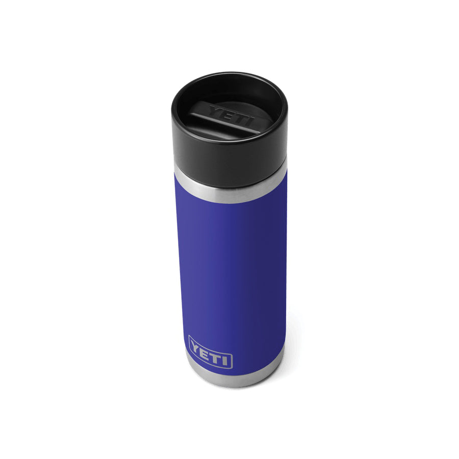 YETI Rambler 21071501334 Bottle with HotShot Cap, 18 oz Capacity, Stainless Steel, Offshore Blue