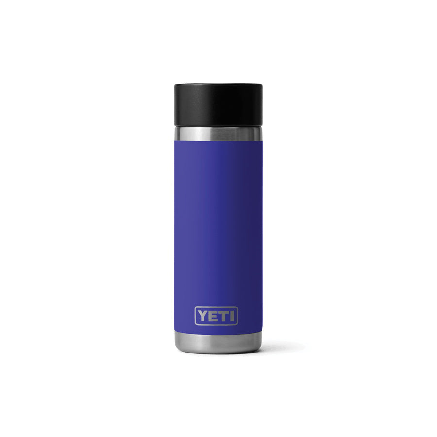 YETI Rambler 21071501334 Bottle with HotShot Cap, 18 oz Capacity, Stainless Steel, Offshore Blue