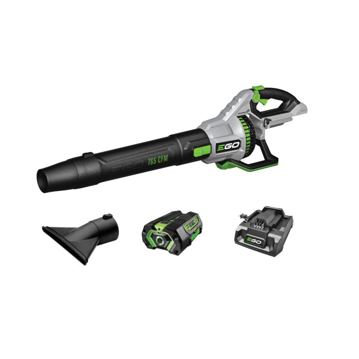 EGO LB7654 Cordless Electric Leaf Blower Kit, 5 Ah, 56 V Battery, ARC Lithium Battery, 765 cfm Air, Black