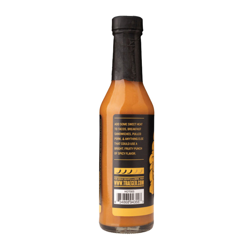Traeger HOT003 Hot Sauce, Apricot, Habanero Flavor, 8.75 oz Bottle