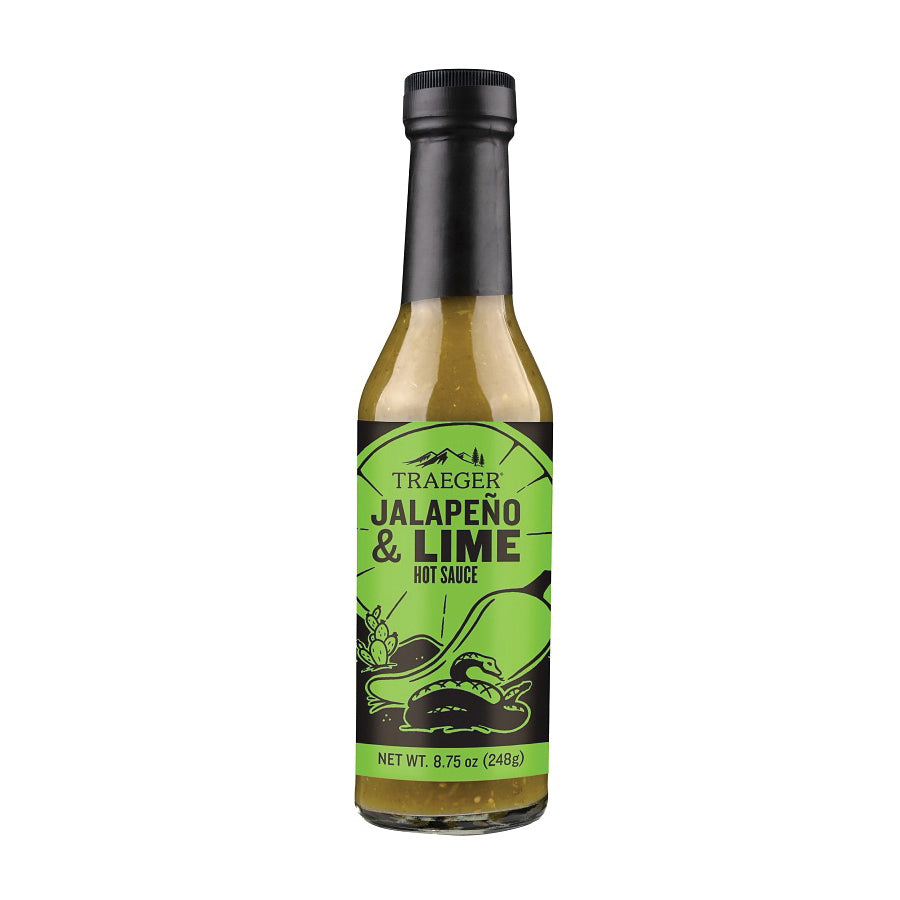 Traeger HOT005 Barbeque Sauce, Jalapeno, Lime Flavor, 8.75 oz Bottle