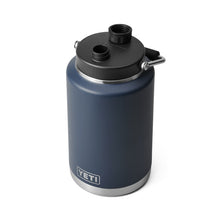 Load image into Gallery viewer, YETI RAMBLER 21070140010 Jug, 120 oz Capacity, Stainless Steel, Navy Blue, Rubber Grip Handle
