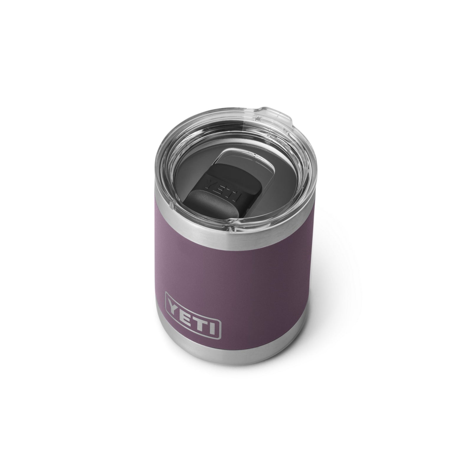 YETI Rambler 21071501138 Lowball Mug, 10 oz Capacity, Magslider Lid, Stainless Steel, Nordic Purple, Insulated