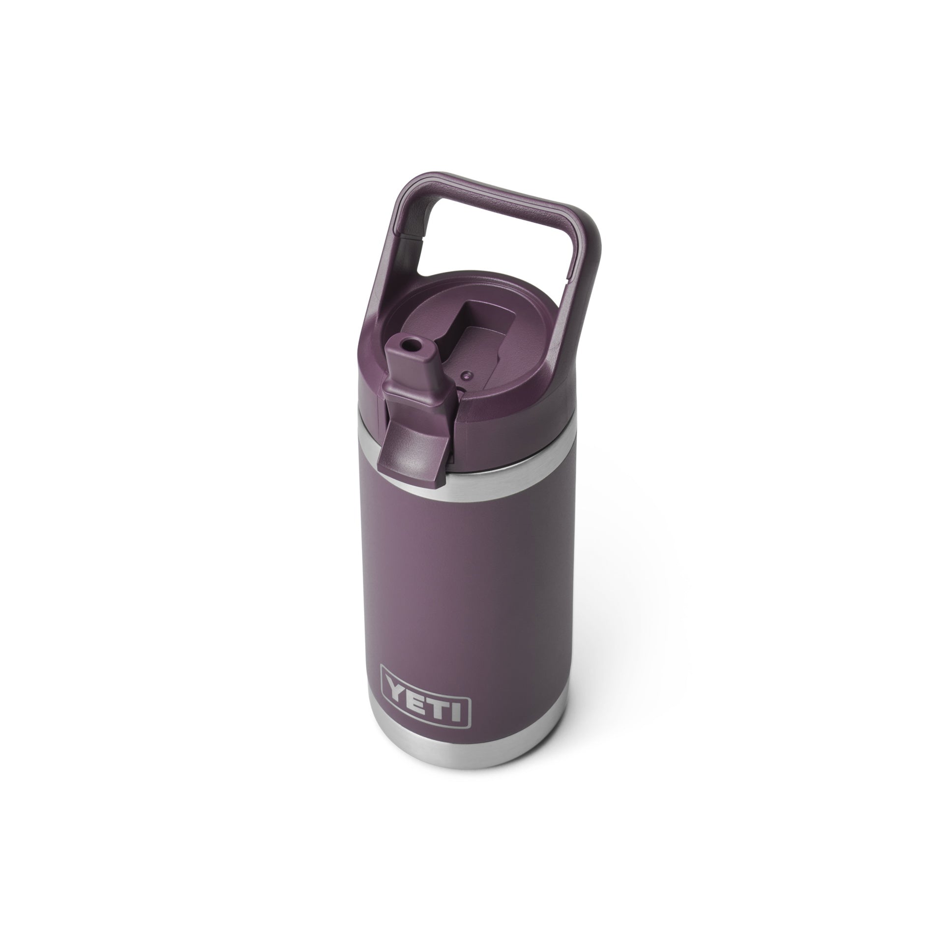 YETI Rambler 21071501126 Kid's Bottle with Straw Cap, 12 oz Capacity, Stainless Steel, Nordic Purple