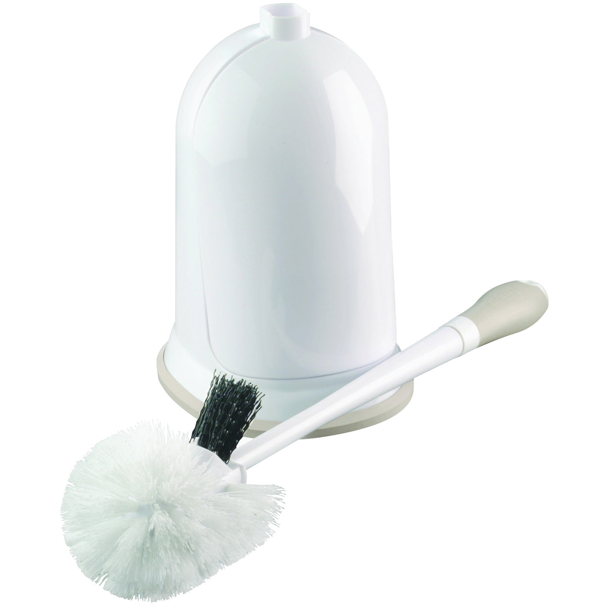 Quickie HomePro 315MB Bowl Brush with Caddy, Round, Polypropylene Bristle, White Holder