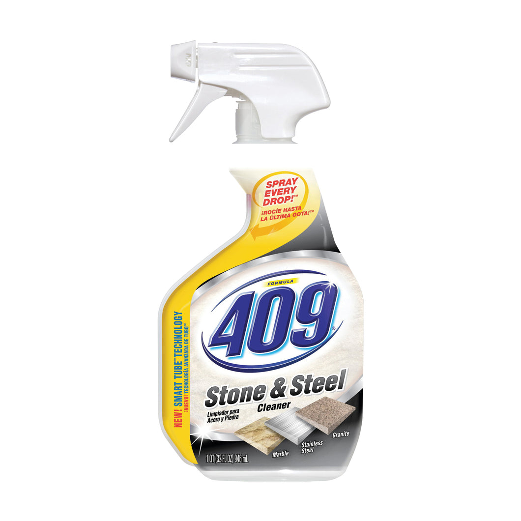 Clorox 30108 Stone and Steel Cleaner, 32 oz Bottle, Liquid, Citrus, Floral, Clear