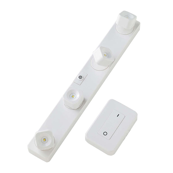 LIGHT IT 30036-308 FastTrack Light Set, AA Battery, Alkaline Battery, 4-Lamp, LED Lamp, 55 Lumens, 4000 K Color Temp