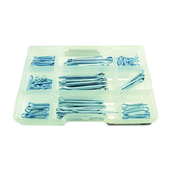 MIDWEST FASTENER 11212 Cotter Pin Assortment, Steel, Zinc