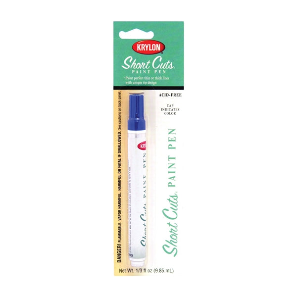 Krylon Short Cuts KSCP904 Paint Pen, Chisel Tip, Ocean Blue