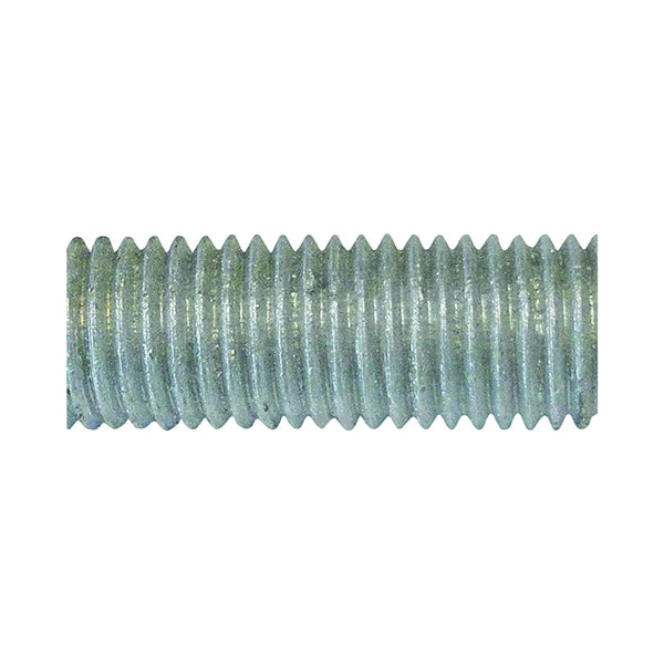 PFC 770055-BR Threaded Rod, 1/2-13 in Thread, 10 ft L, A Grade, Carbon Steel, Galvanized, NC Thread