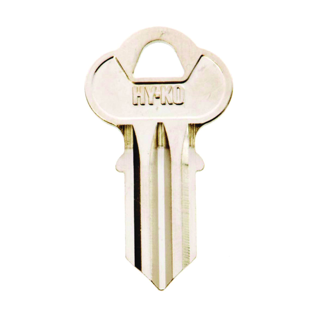 HY-KO 11010CG6 Key Blank, Brass, Nickel, For: Chicago Cabinet, House Locks and Padlocks