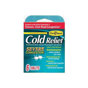 Lil' DRUG STORE 20-366715-97283-9 Cold Relief Tablet, 6