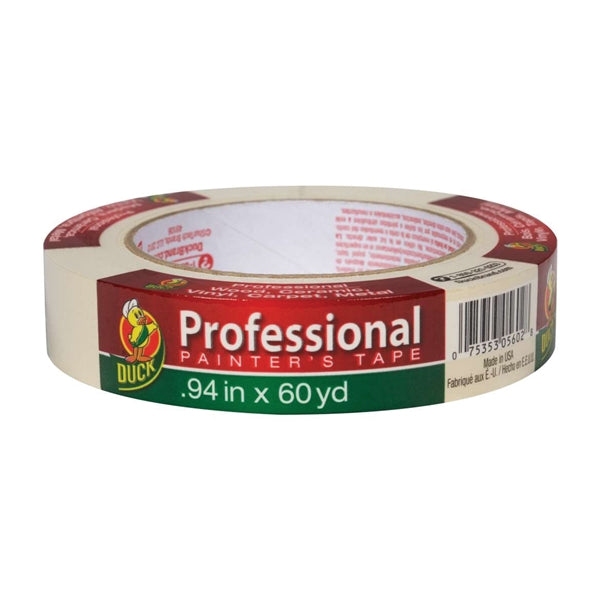 Duck Professional 1362488 Painter's Tape, 60 yd L, 0.94 in W, Beige
