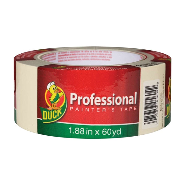 Duck Professional 1361966 Painter&#39;s Tape, 60 yd L, 1.88 in W, Beige