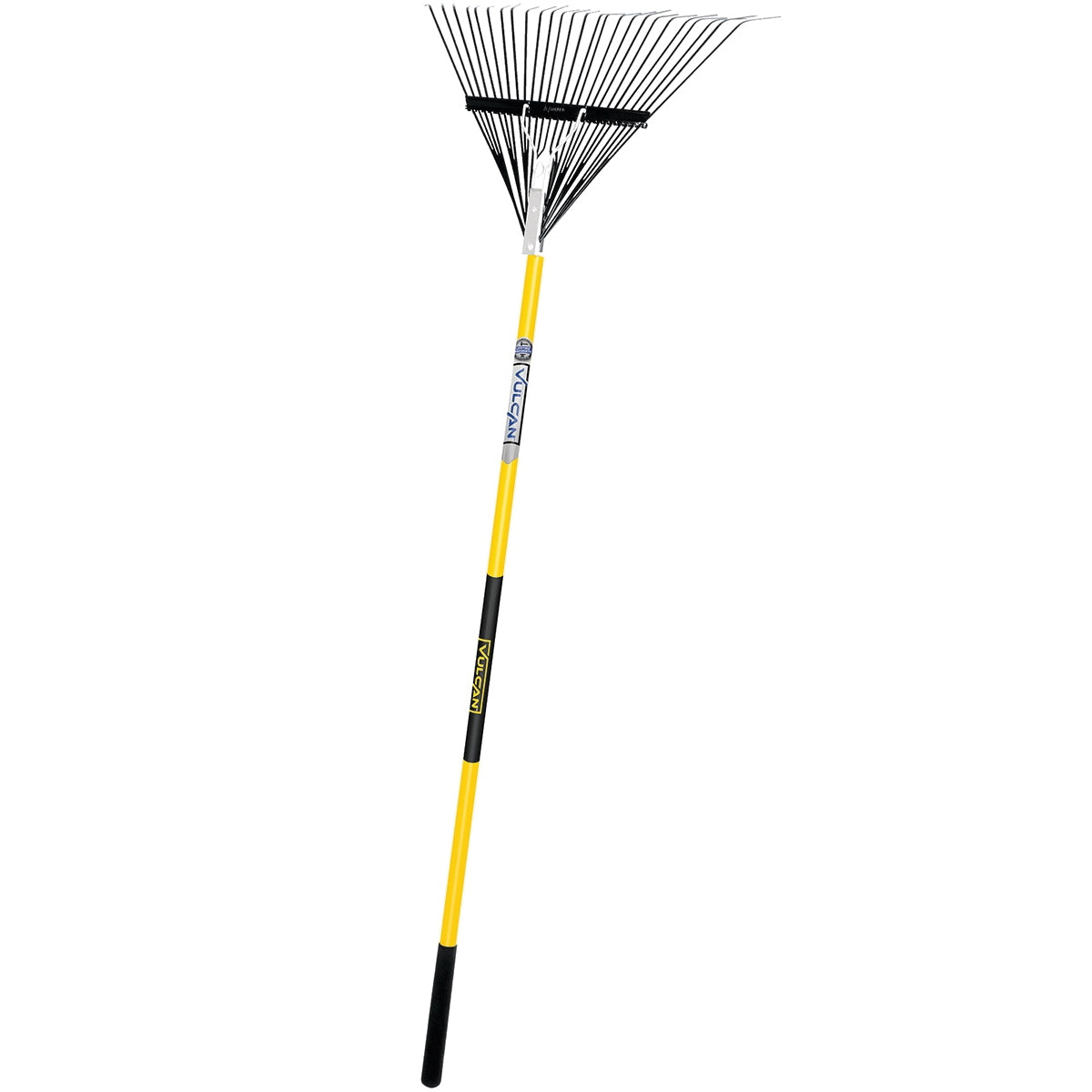 Vulcan 34560 Lawn/Leaf Rake, Steel Tine, 26-Tine, Fiberglass Handle, 54 in L Handle
