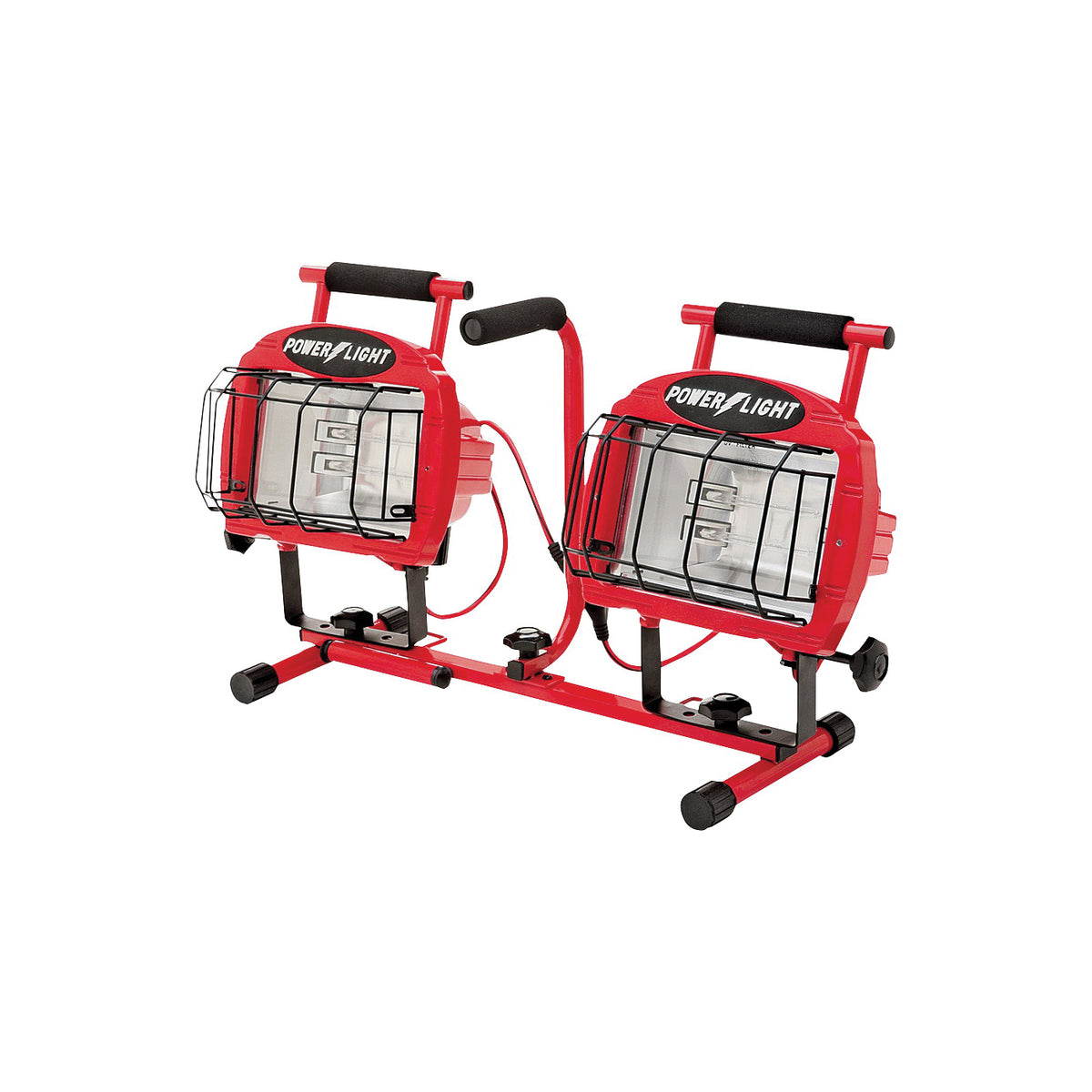 CCI L19 Work Light with Telescoping Tripod Stand, 10 A, 130 V, 1200 W, 5-Lamp, Halogen Lamp, 21,600 Lumens Lumens, Red