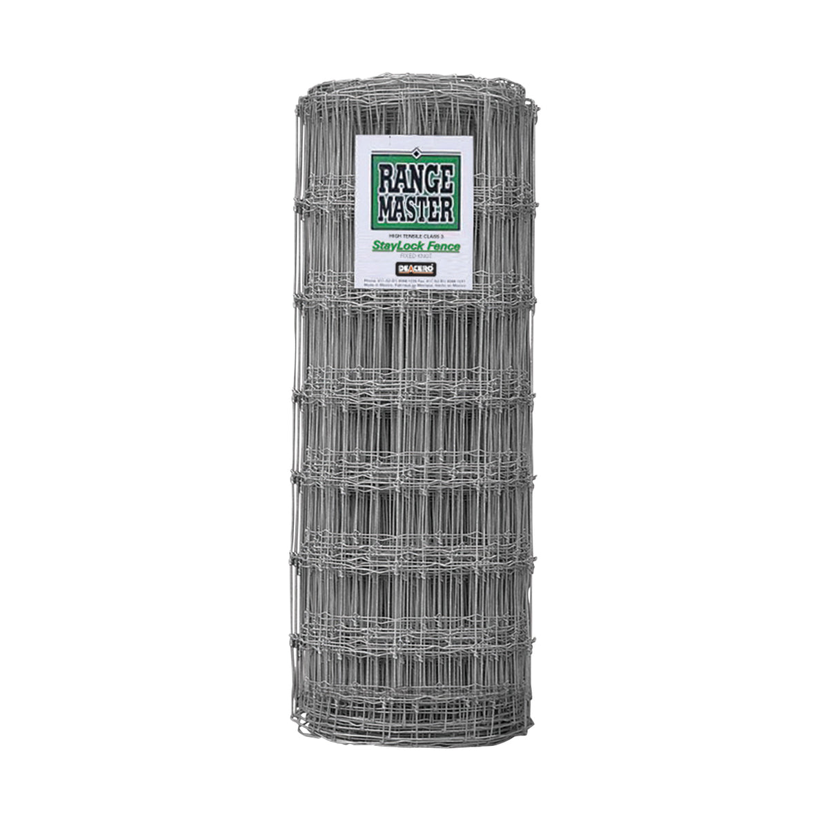 Rangemaster 6970 Staylock Fence, 330 ft L, 49 in H, 12-1/2 Gauge, Steel, Galvanized