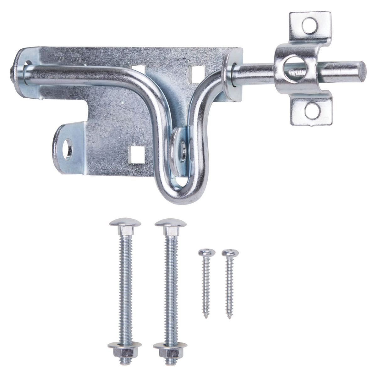 ProSource LR-173-PS Bolt Latch, 1-1/8 in Bolt Head, 6-1/2 in L Bolt, Steel, Zinc