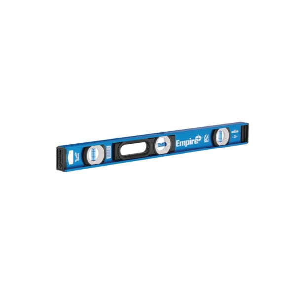 Empire e55.24 I-Beam Level, 24 in L, 3-Vial, Non-Magnetic, Aluminum, Blue