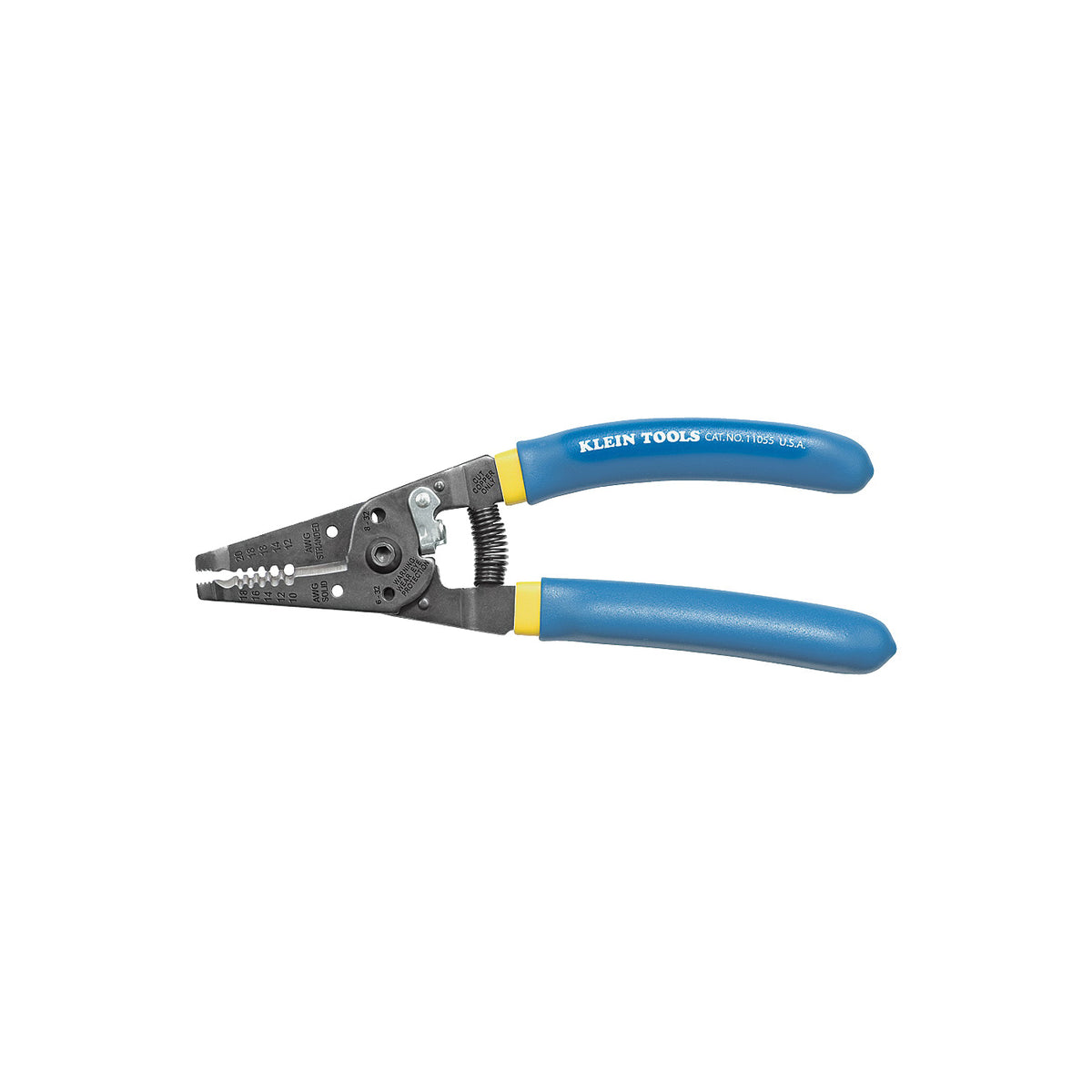 Klein-Kurve 11055 Wire Stripper, 10 to 18 AWG Wire, 10 to 18 AWG Solid, 12 to 20 AWG Stranded Stripping, 7-1/8 in OAL