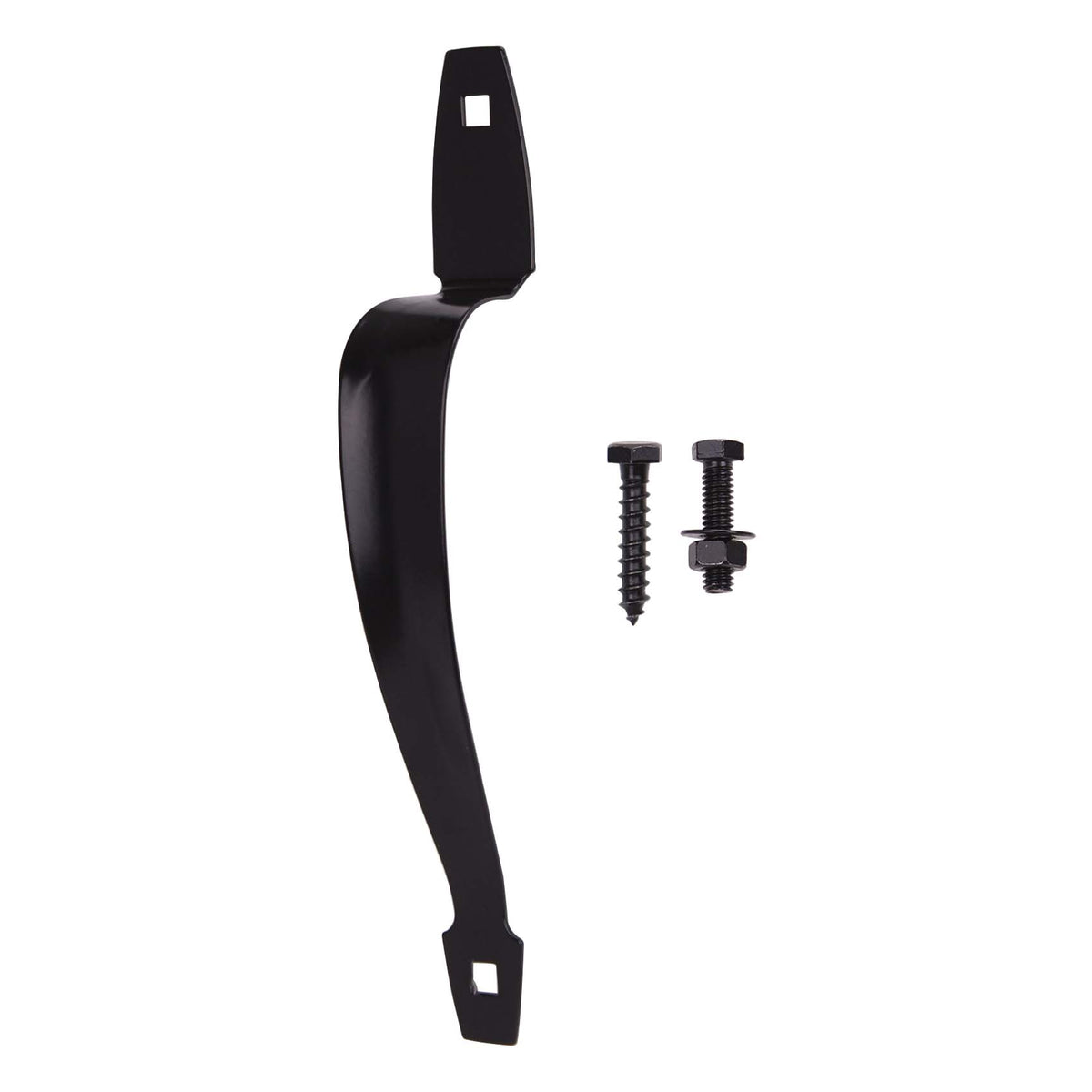 ProSource 33143PKB-PS Gate Door Pull, 1-1/4 in W, 10-3/8 in D, 1-3/4 in H, Steel, Powder-Coated