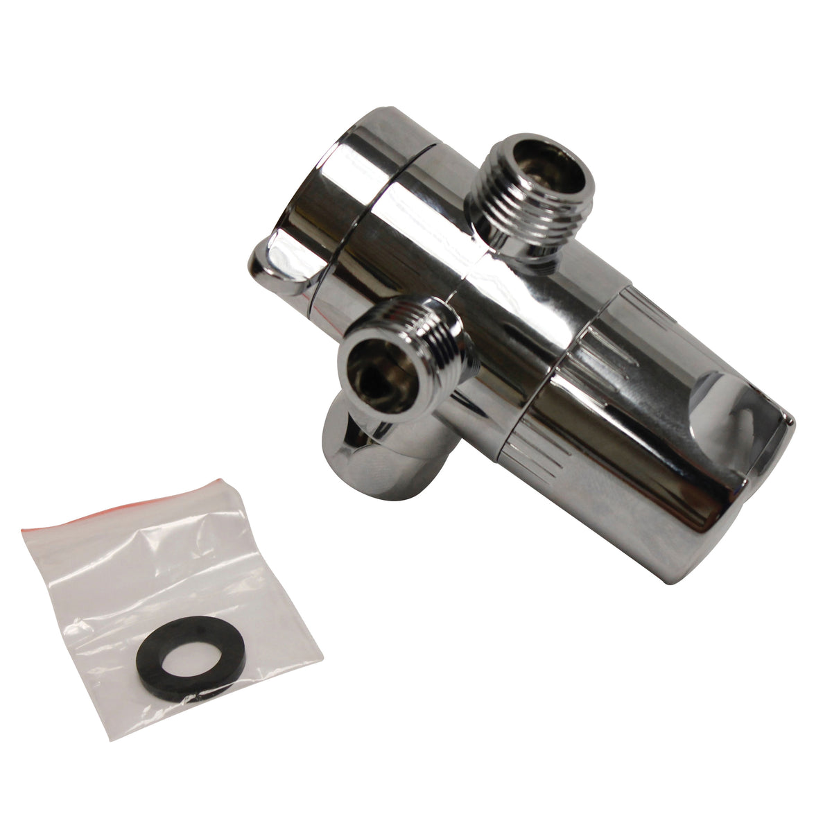 Plumb Pak PP825-82 Shower Diverter, 3-Way, Plastic, Chrome, For: 1/2 in IPS Shower Connections