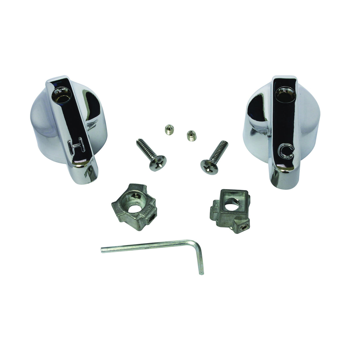 Plumb Pak PP805-7 Faucet Handle, Chrome Plated, For: Bath, Sink, Lavatory and Kitchen Faucets