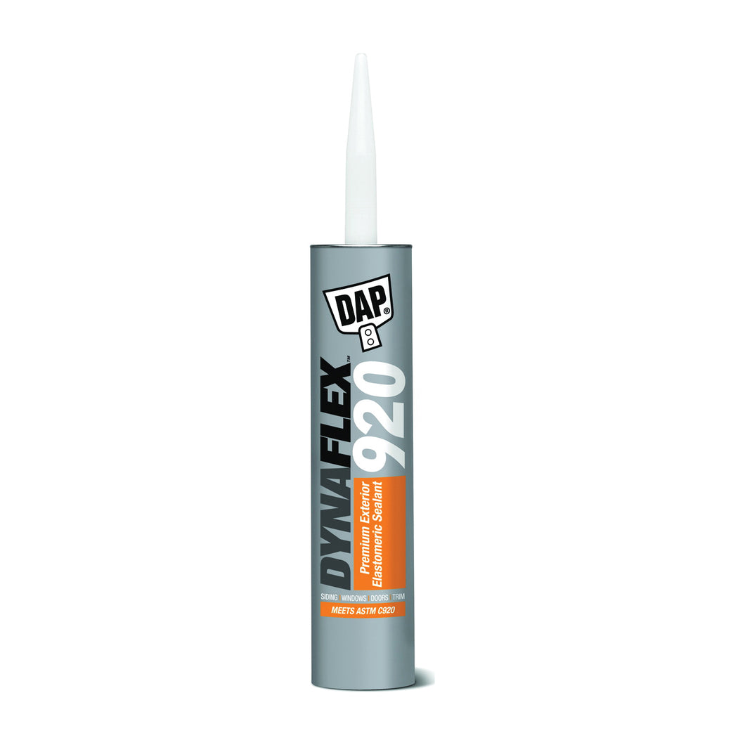 DAP 89200 Premium Exterior Elastomeric Sealant, White, 7 to 12 days Curing, 20 to 120 deg F, 10 oz Cartridge