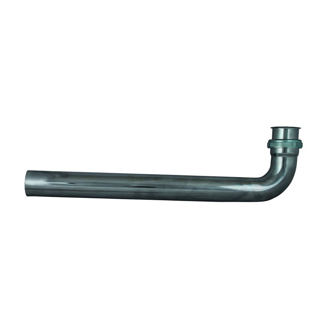 Plumb Pak PP16CP Waste Drain Tube, 1-1/2 in, Slip Joint, Brass, Chrome