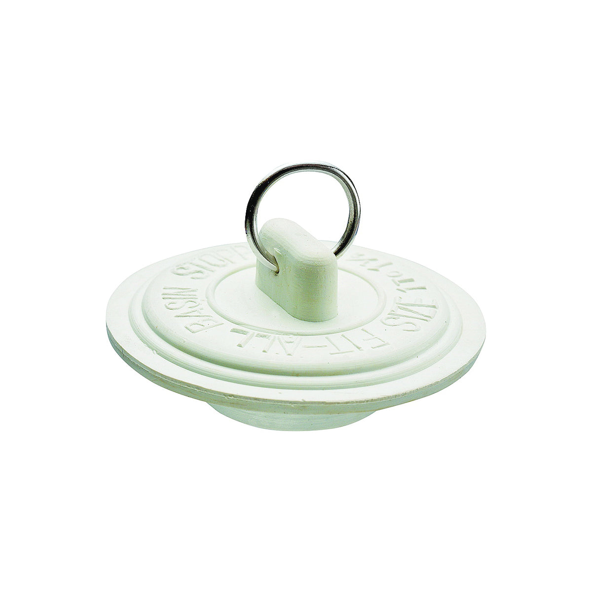 Plumb Pak Duo Fit Series PP820-3 Drain Stopper, Rubber, White, For: 1 to 1-3/8 in Sink