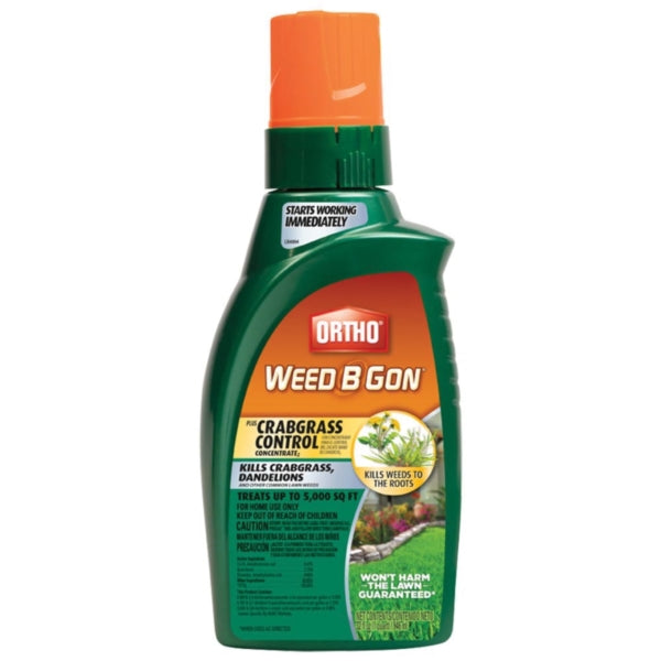 Ortho WEED B GON 9906010 Crabgrass Control, Liquid, Spray Application, 32 oz Bottle
