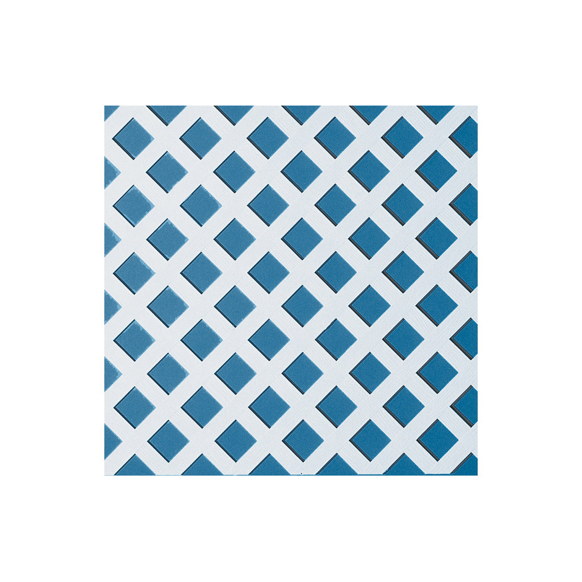 UPF 79904 Classic Lattice, 8 ft L, 2 ft H, Diamond Mesh, 2-3/4 in Mesh, Plastic, White