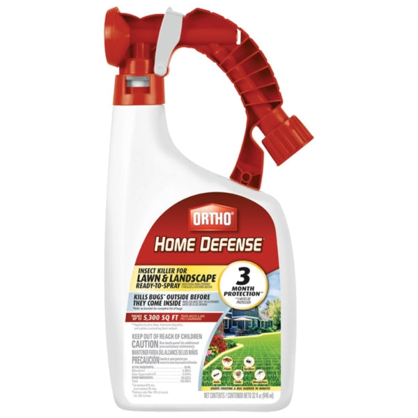 Ortho 0173810 Insect Killer, Liquid, Spray Application, Lawn, Landscape, 32 oz Bottle