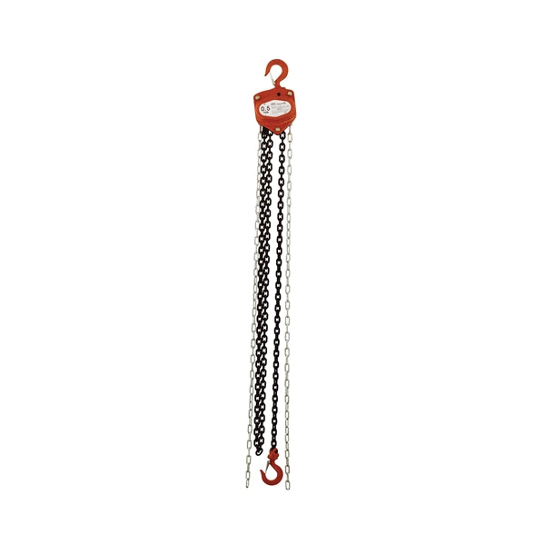 AMERICAN POWER PULL 400 Series 410 Chain Block, 1 ton Capacity, 10 ft H Lifting, 12-11/16 in Between Hooks